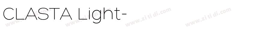 CLASTA Light字体转换